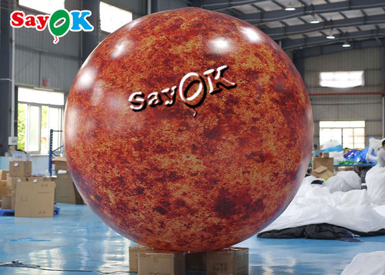 Konser Sahnesi Şişme Aydınlatma Dekorasyonu Parti Gecesi İçin Büyük Blow Up Burning Sun