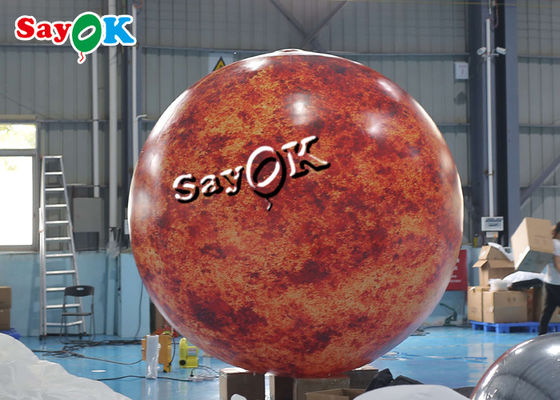 Konser Sahnesi Şişme Aydınlatma Dekorasyonu Parti Gecesi İçin Büyük Blow Up Burning Sun