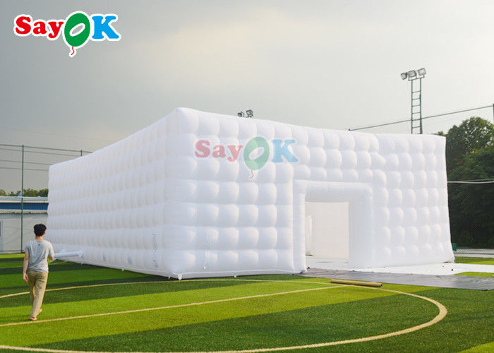 Led Işık Inflatables Küp Çadır düğün Dekorasyon ile 8x12x5m Şişme Hava Çadırı