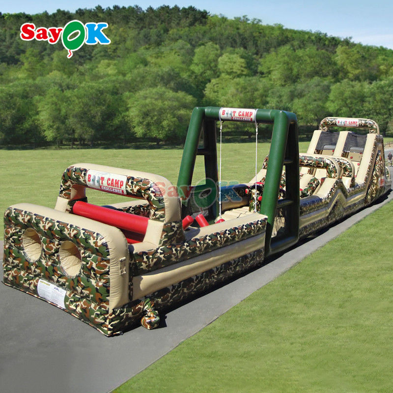 Ticari şişkin engeller kursu dışarıda şişkinler yetişkinler için dev şişkin engeller kursu