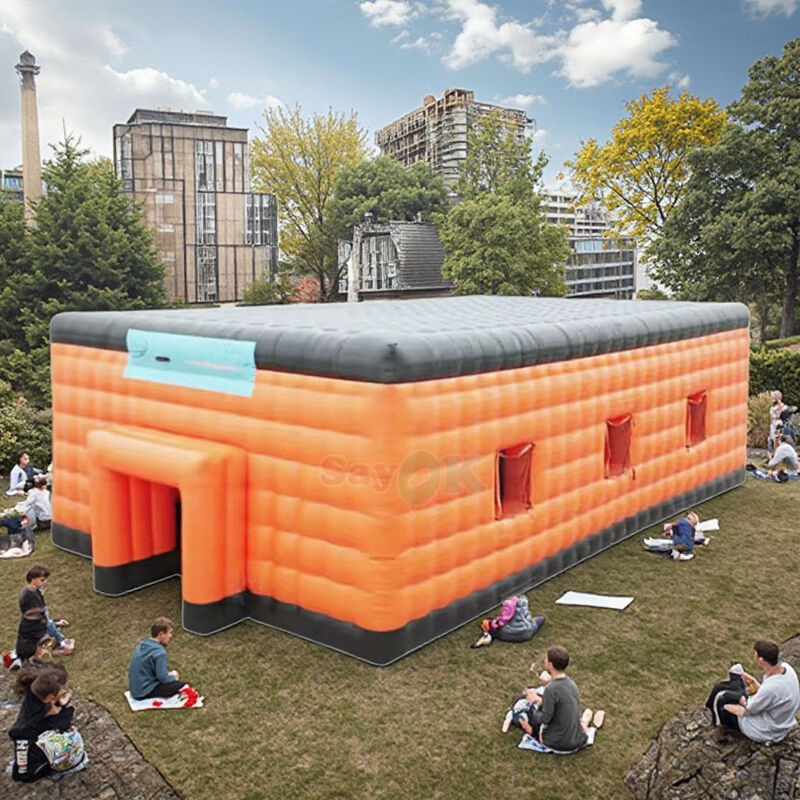 Sayok Ekstra Büyük 20m Su Geçirmez PVC Açık Hava Etkinlik Parti Kamp Pavyon Marki Küp Şişme Çadır