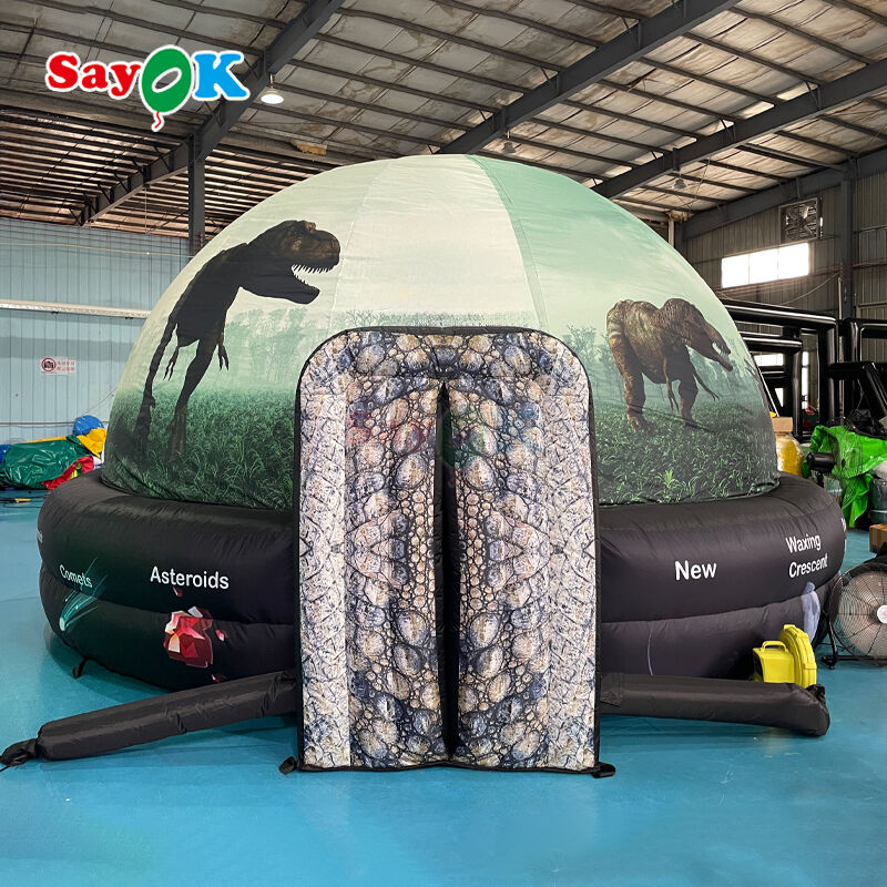Portable Inflatable Planetarium Dome 5m Diameter School Education için % 100 Karartma ve Alev Geri Dayanıklı Kumaş