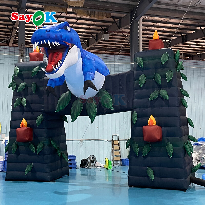 Custom Dinosaur Inflatable Arch for Outdoor Event Festival Advertising