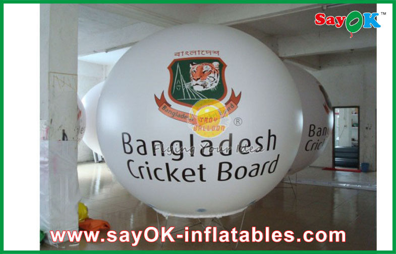 Açık Show Etkinliği için Beyaz PVC Reklam Helyum Balon 6M Şişme