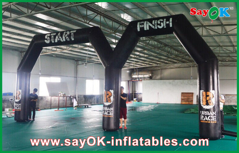 Party City Balon Kemer Özel Logo Pring Çift Kemerli Şişme Başlangıç ​​​​Bitiş Çizgisi